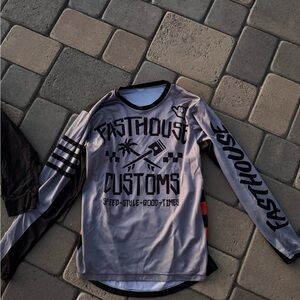 Fasthouse Customs Gray Long Sleeve BMX Jersey